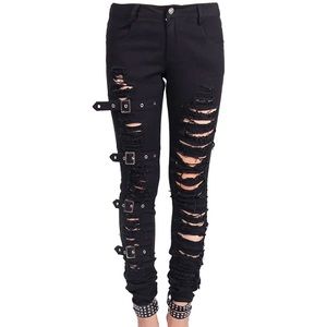 Devil Fashion “Show My Scars” Ripped Jeans